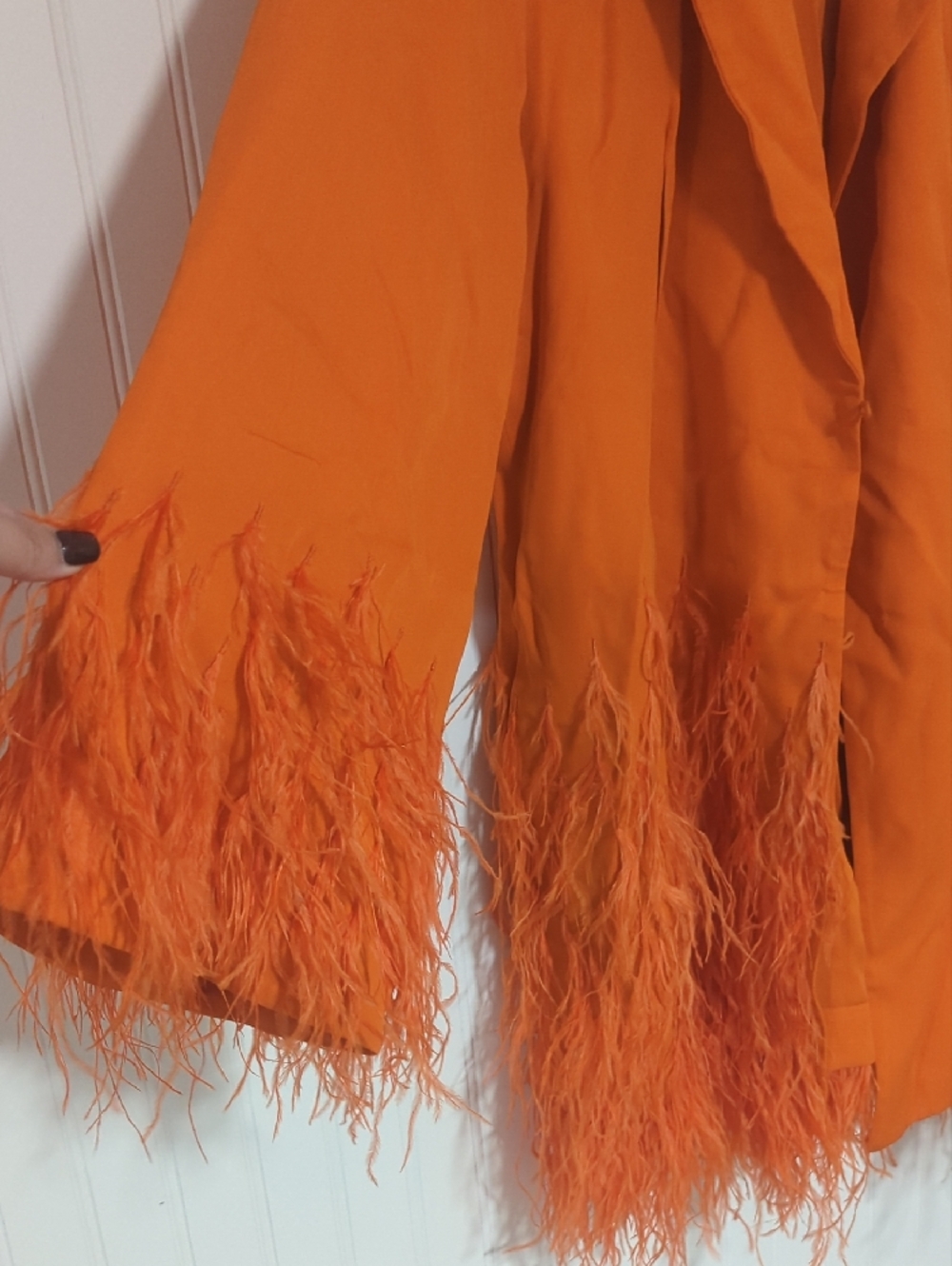 cult gaia Orange Feather Harper Dress - Picture 3 of 8